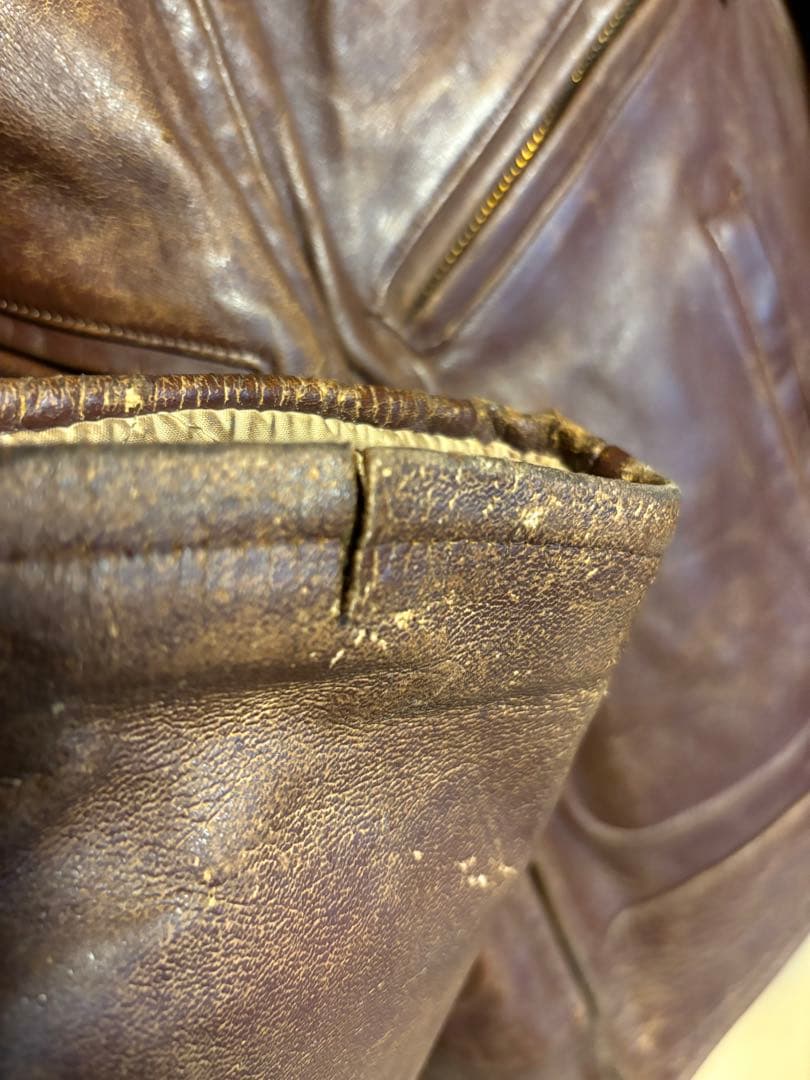 ジャケット・アウター 50s LEATHER JACKET WIND WARD MONTGOMERRY