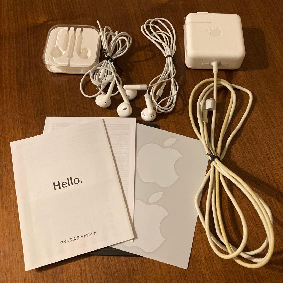 MacBook Air mid2013 11インチ 電源 説明書 イヤホン2個付