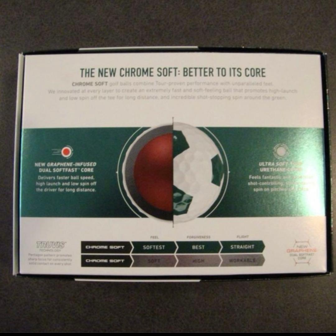 【新品】Callaway ゴルフボール クロム ソフトグリーン Truvis