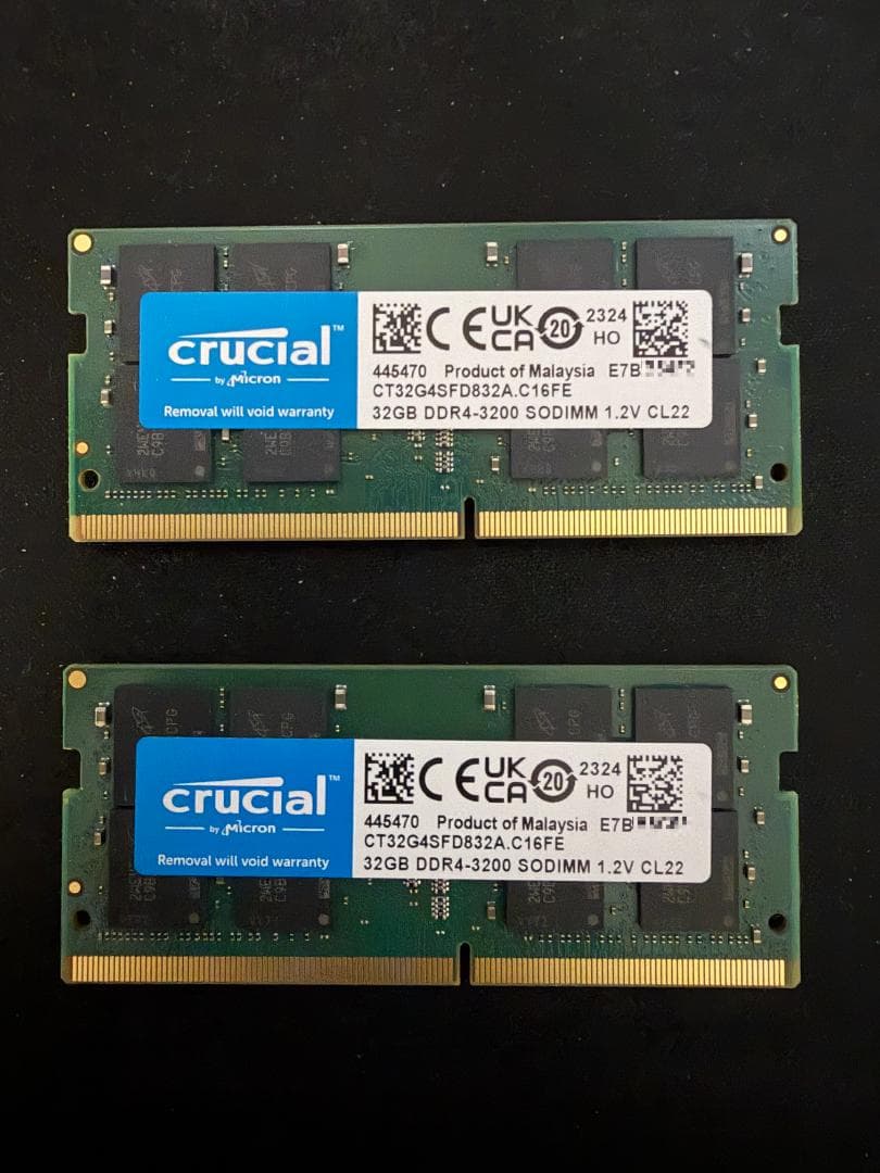 Crucial メモリー DDR4 3200MHz 64GB（32GB 2枚）