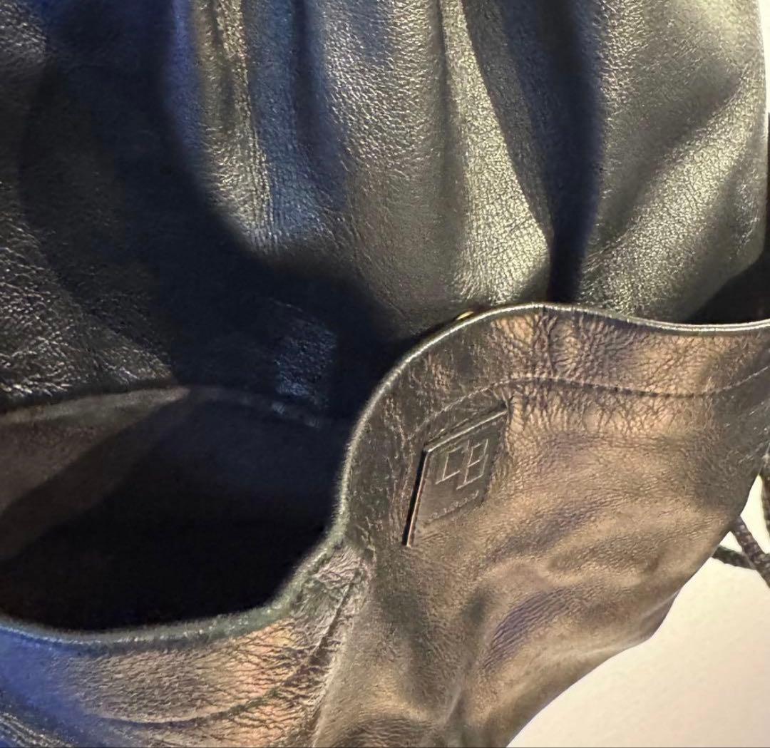 CABaN ゴートスキン 2WAYトートバッグ ブラック