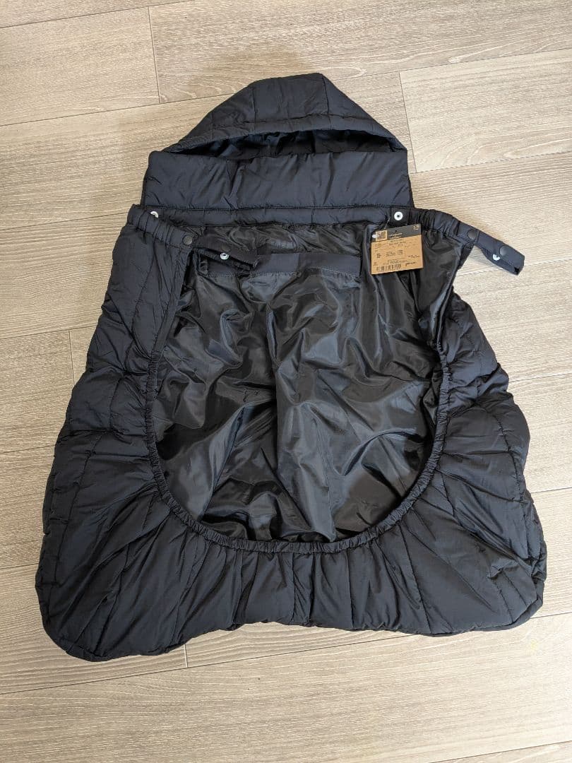新品タグ付！THE NORTH FACE フード付きシェルブランケット ブラック