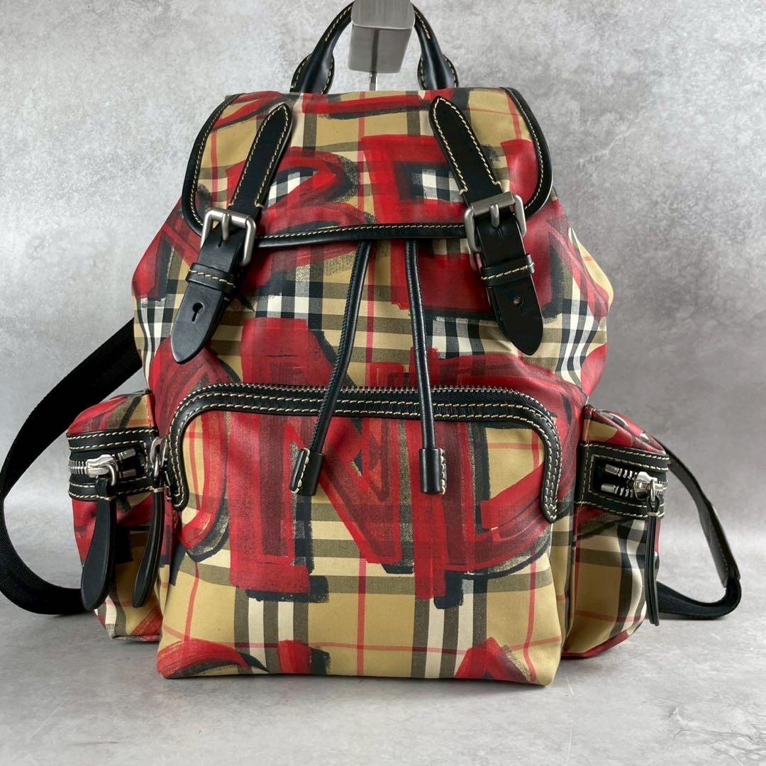 【jon】バーバリー グラフィティ リュック ビンテージチェック ノバ