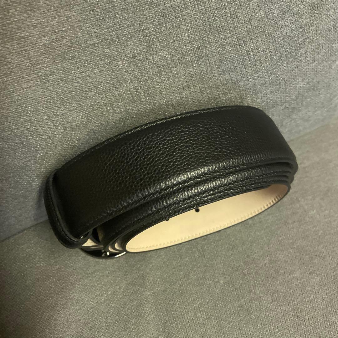 BVLGARI レザー ベルト サイズ44 ブラック