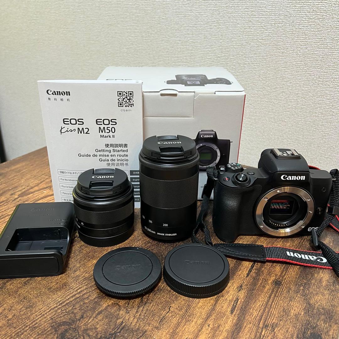 Canon EOS Kiss M2 ミラーレス一眼 ブラック