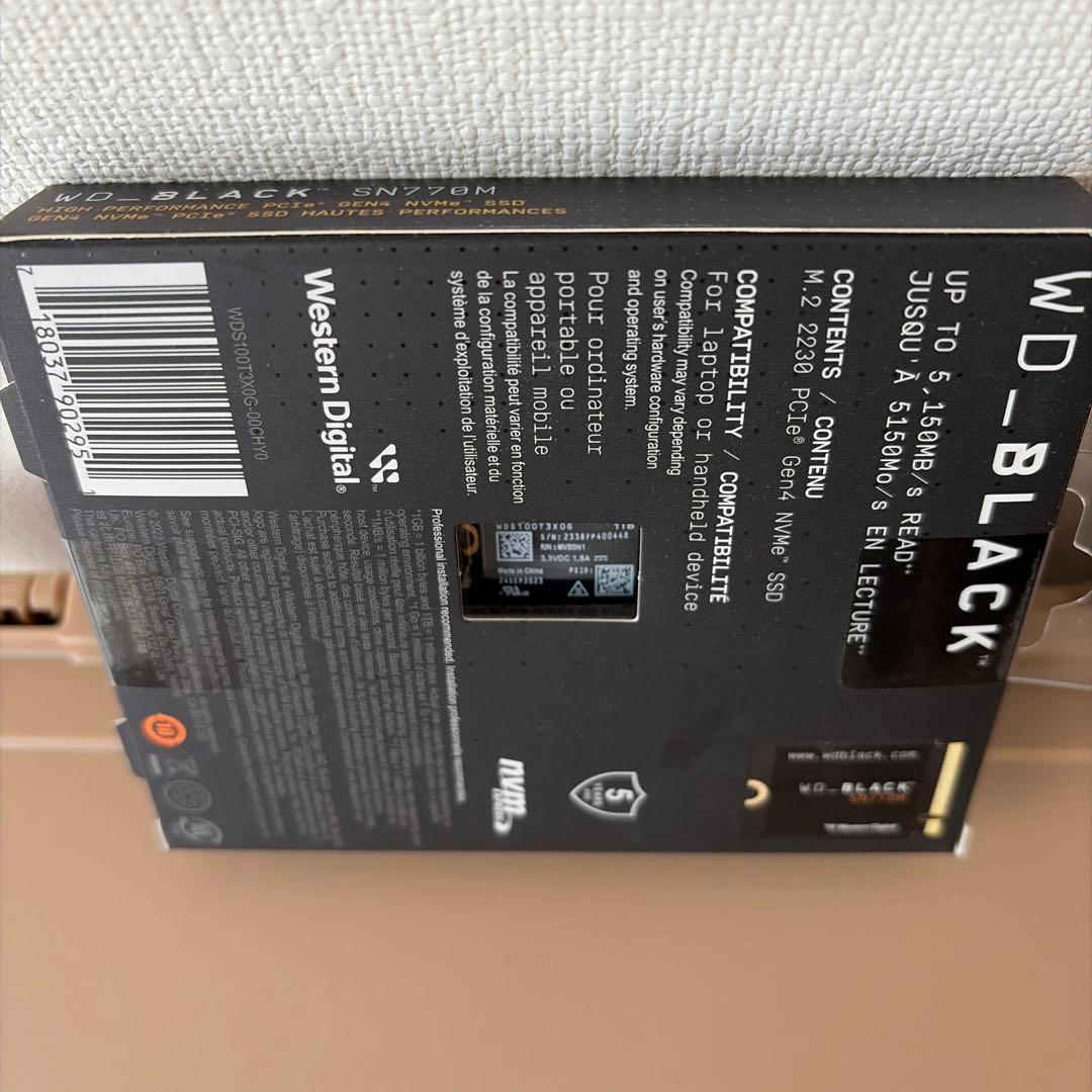 内蔵型SSD WD_BLACK SN770M 1TB M.2 2230 SSD