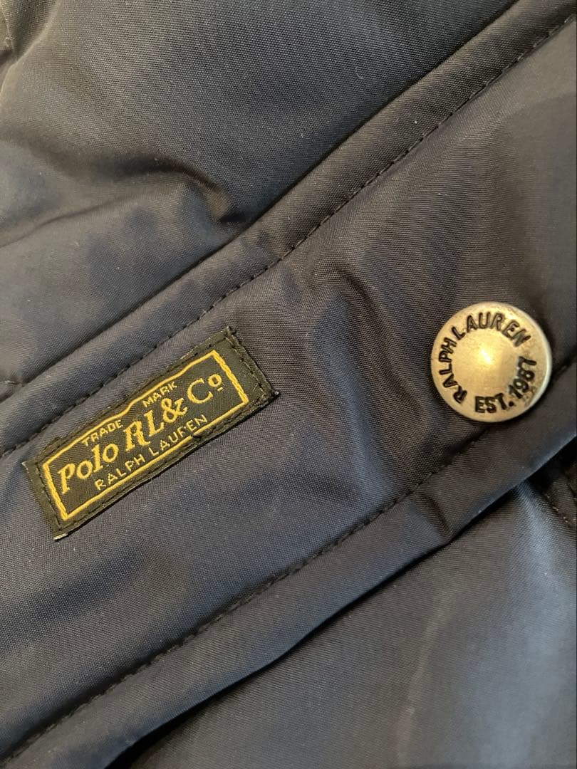 POLO ポロラルフローレンネイビー ダウンベスト　Sサイズ