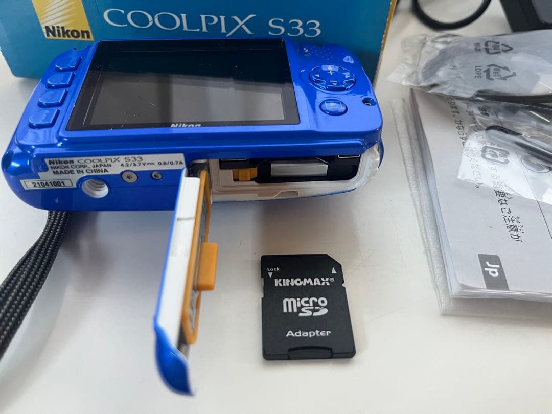 Nikon COOLPIX S33 青色 本体　動作確認済