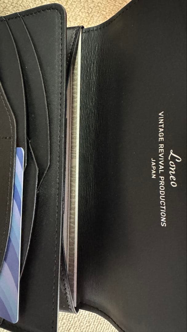 コンパクト長財布 Loneo Basic ブラック