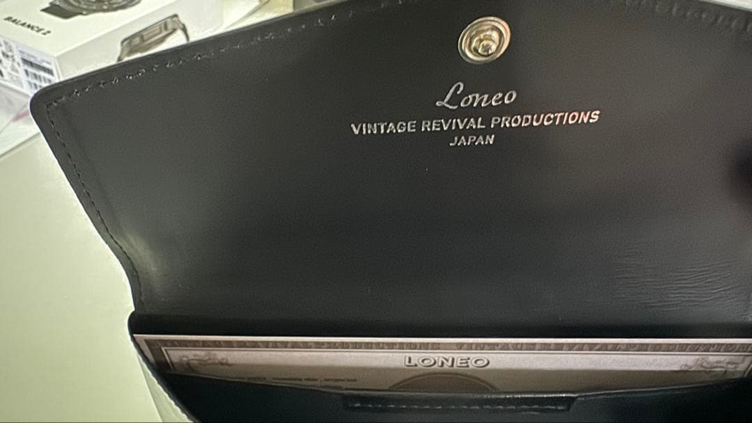 コンパクト長財布 Loneo Basic ブラック