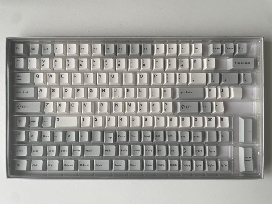 【美品】WS PBT GRAY SKIES キーキャップ