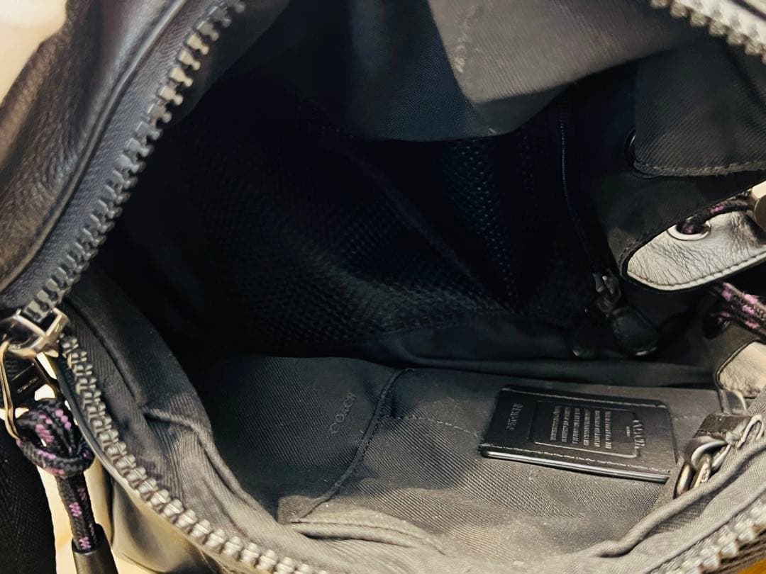 ◆COACH コーチ リュック バックパック レザー ブラック 保管品◆