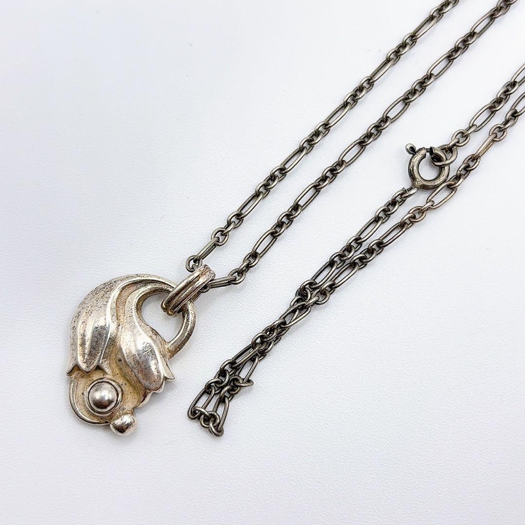 ジョージジェンセン 1999 ネックレス シルバー925 ヘリテージ リーフ