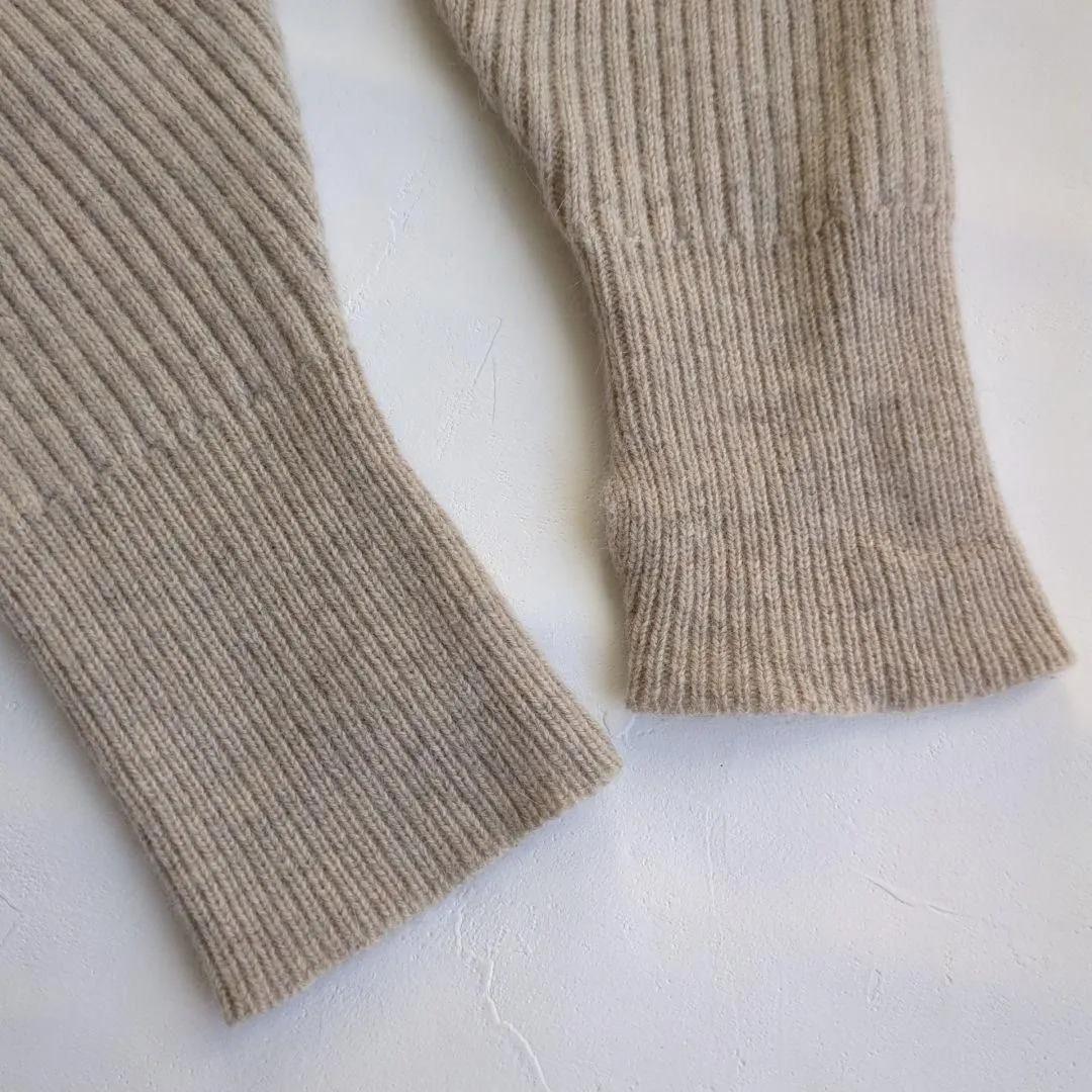 美品 アニュアンス ラクーンミックス オフショルニット プルオーバー 肩出し