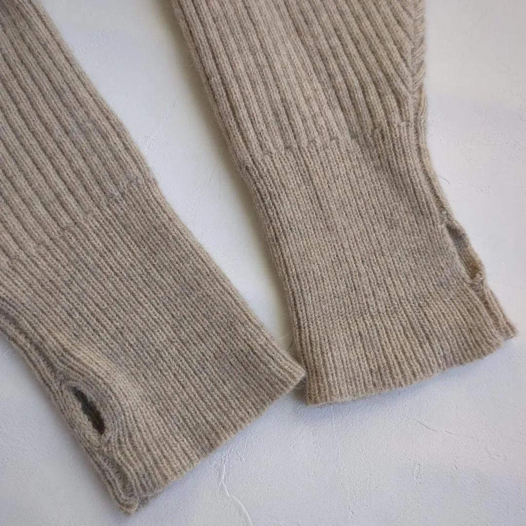 美品 アニュアンス ラクーンミックス オフショルニット プルオーバー 肩出し