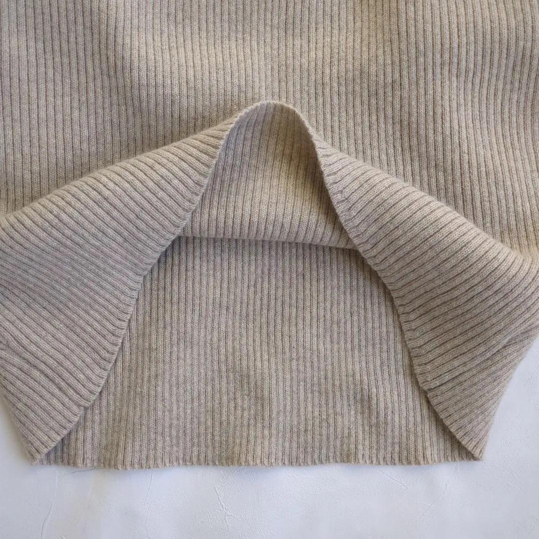 美品 アニュアンス ラクーンミックス オフショルニット プルオーバー 肩出し