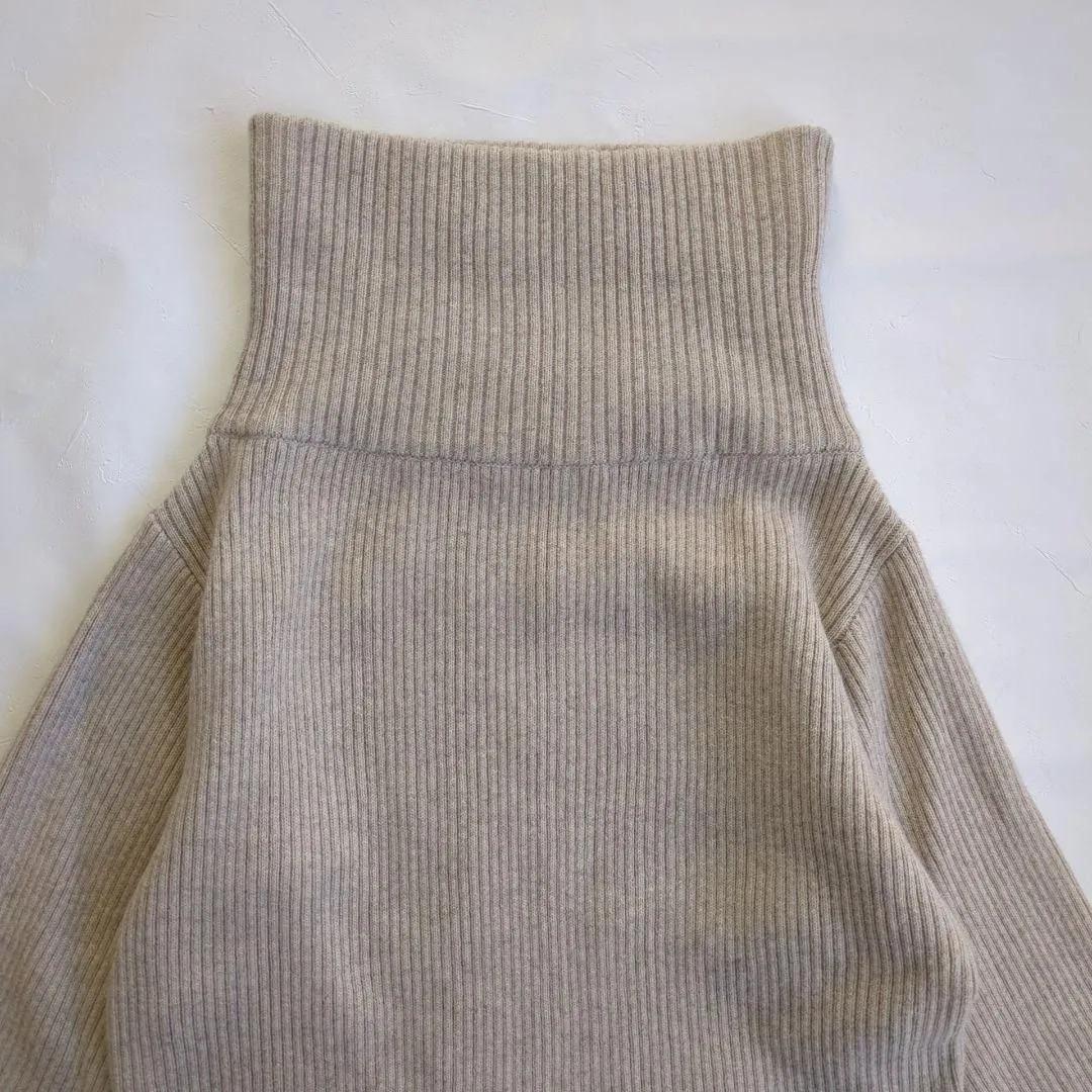 美品 アニュアンス ラクーンミックス オフショルニット プルオーバー 肩出し