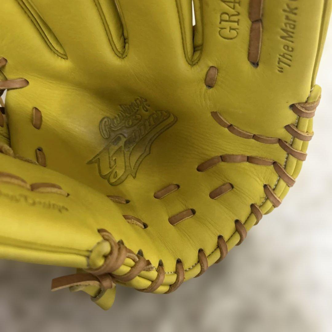 希少美品　ローリングス　軟式グローブ　gamer オールラウンド　イエロー