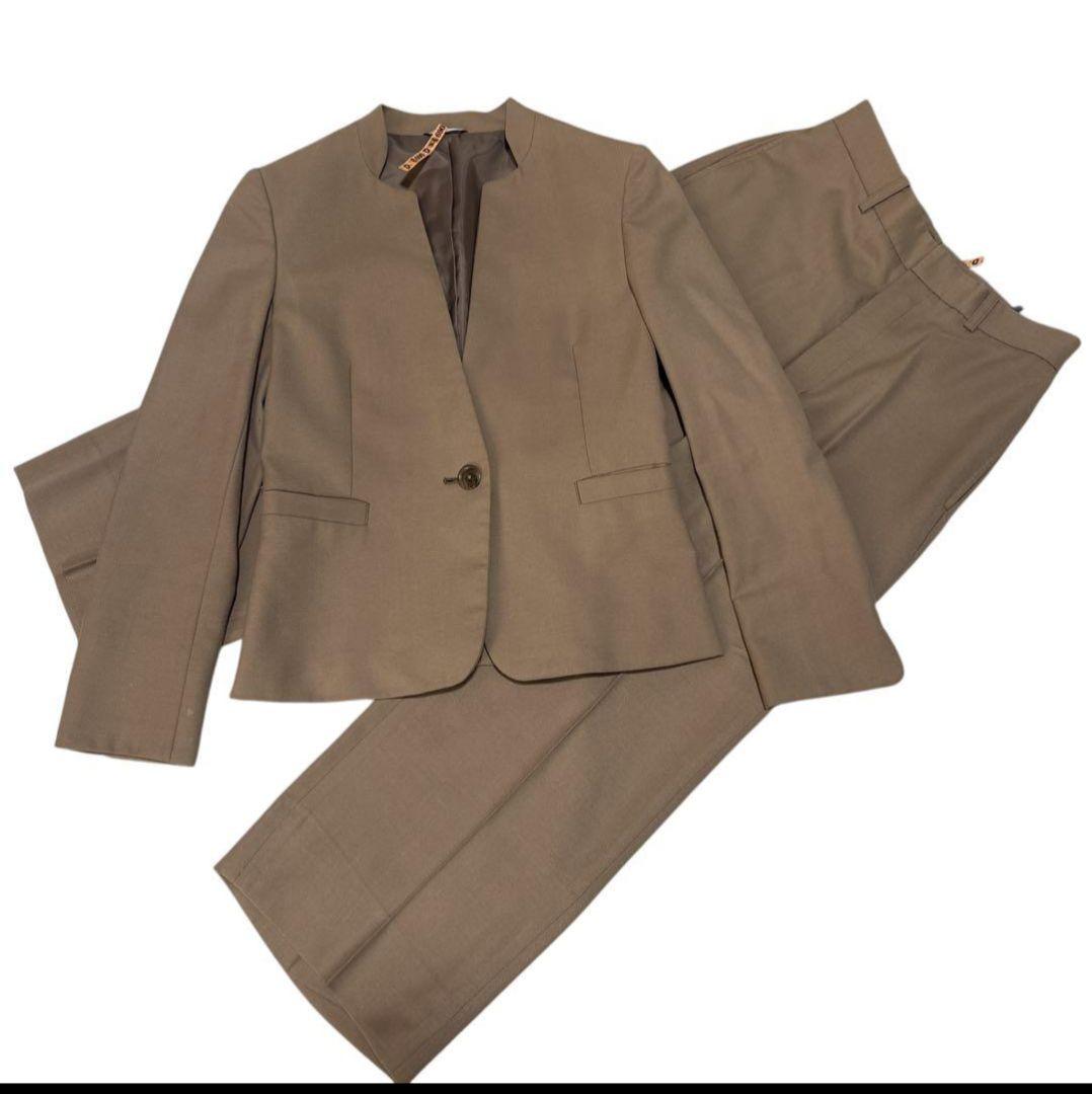 ANCHOR WOMAN ストレッチスーツセットアップ ベージュ