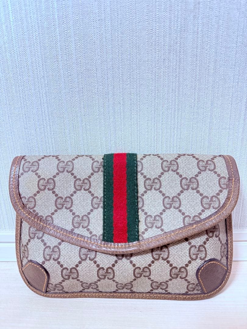 専用　GUCCI オールドグッチ シェリーライン GG ポーチ