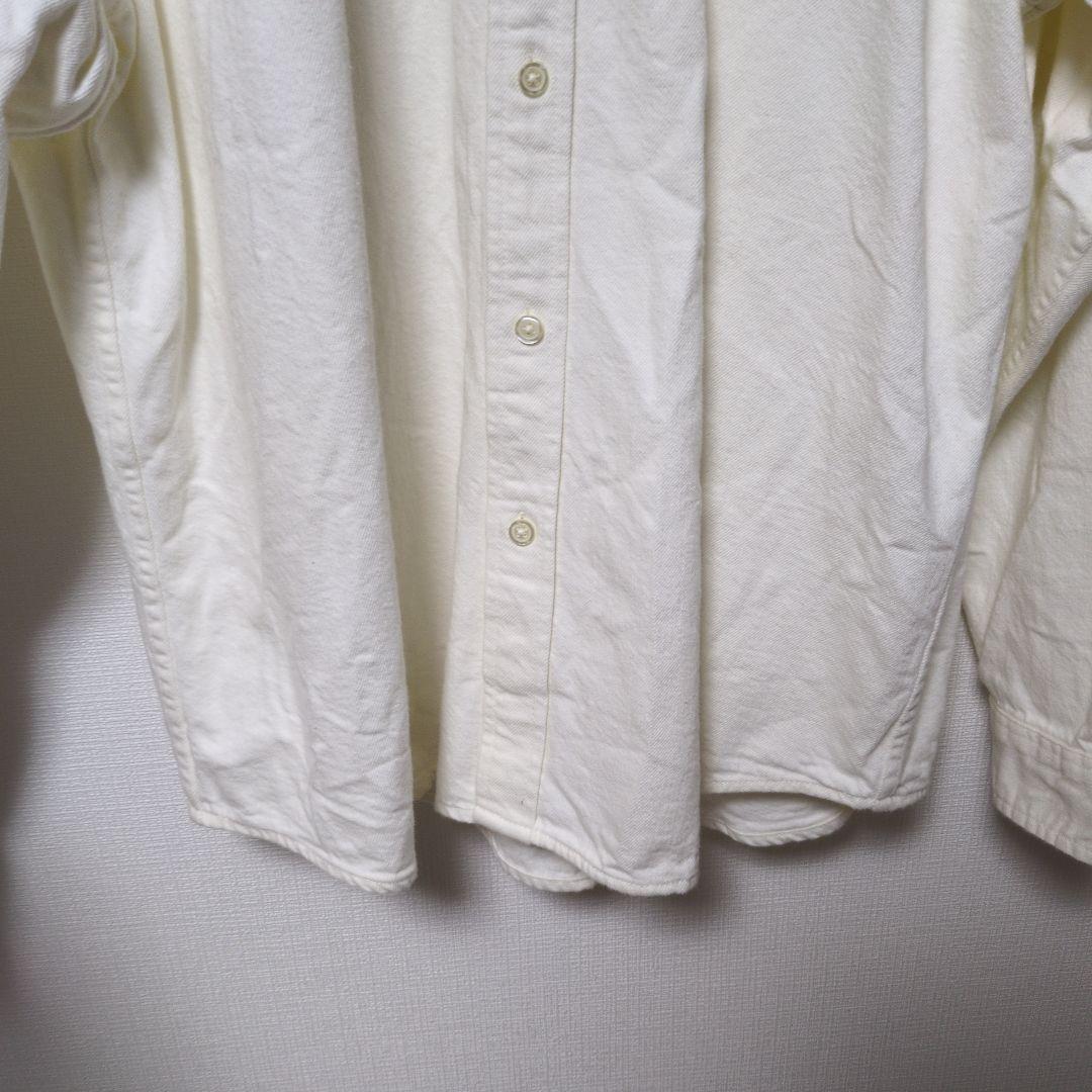 Supreme ホワイト ボタンダウンシャツ　サイズL