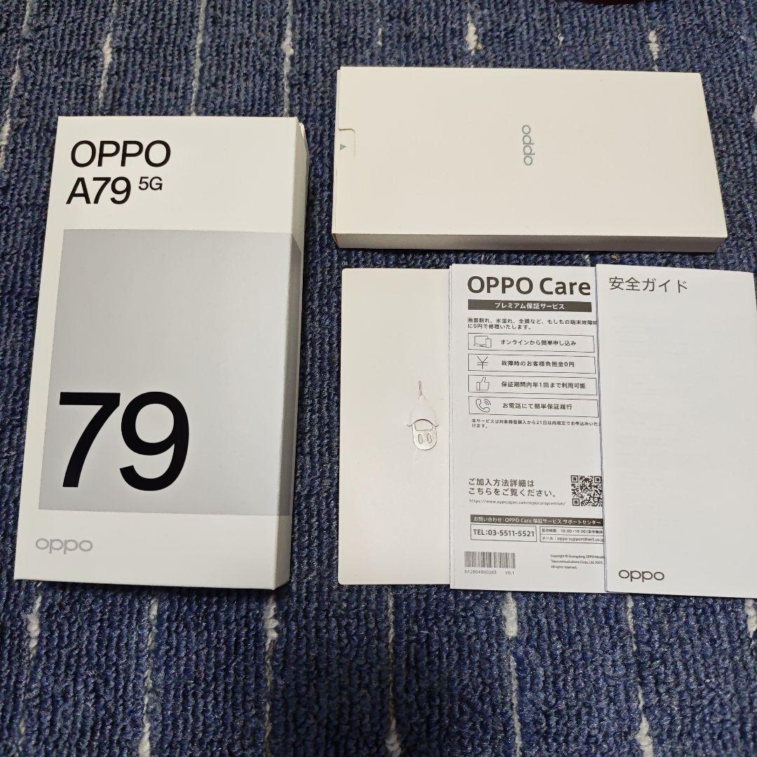 【中古品】OPPO A79 5G スマートフォン グリーン 本体
