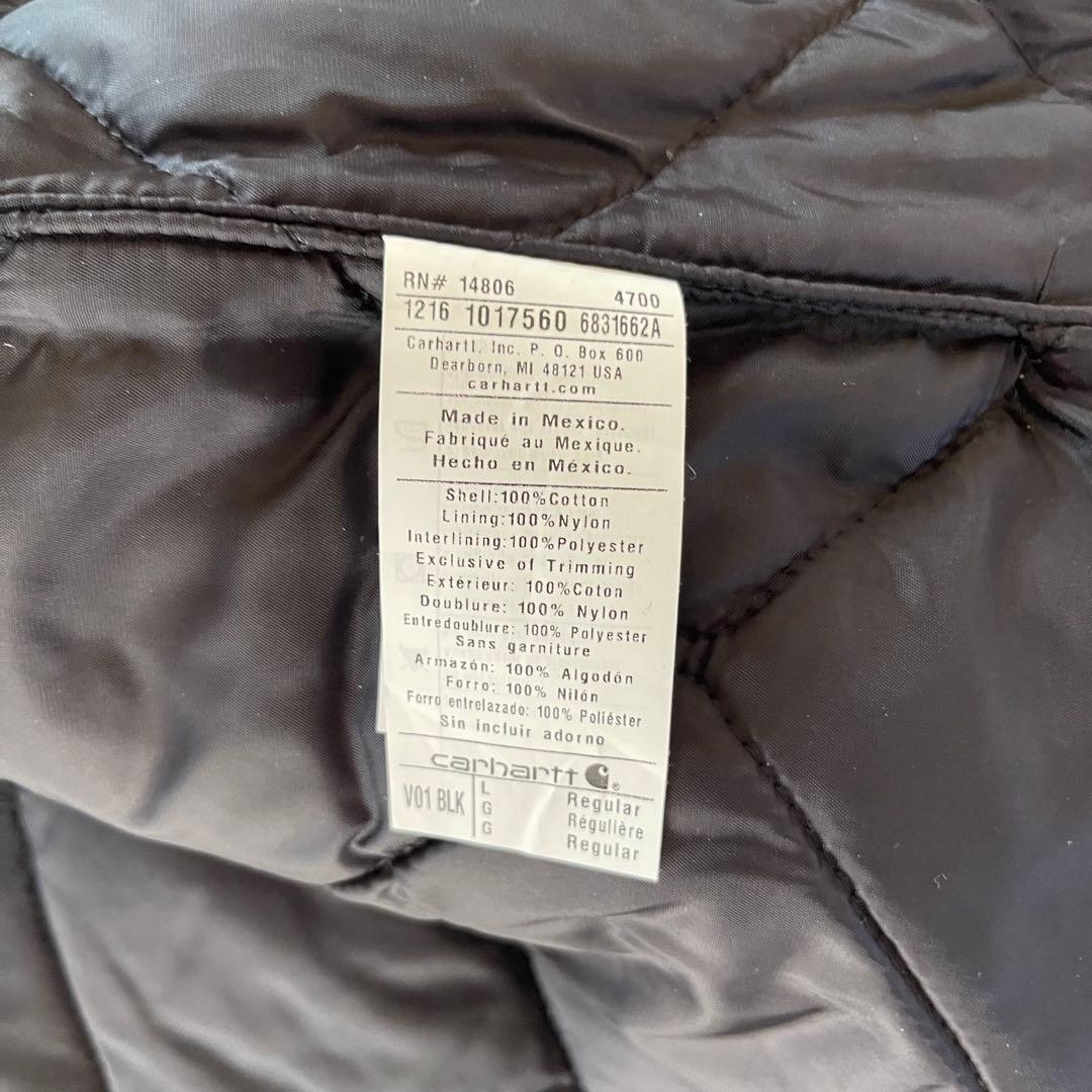 ★CARHATT ダックベスト V01 BLK Lサイズ★黒★デッドストック★