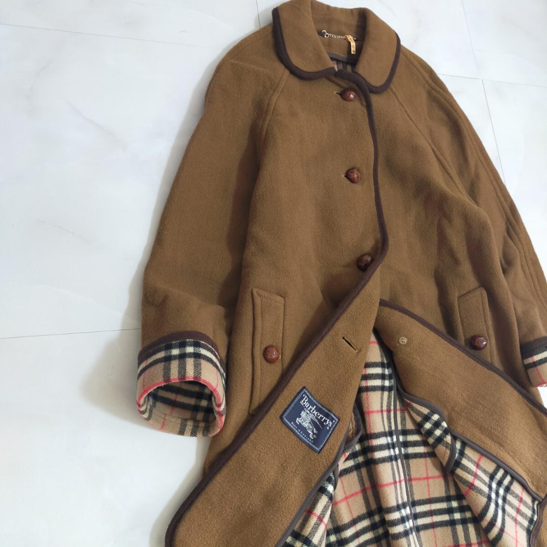バーバリーズ Burberrys ウール　ダブルフェイス ダッフルコート　くるみ