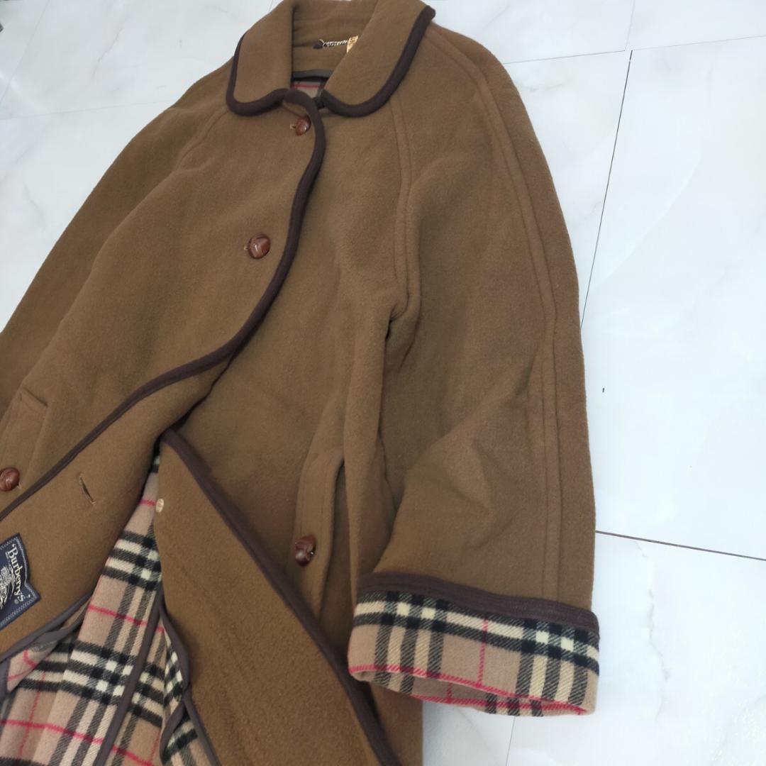 バーバリーズ Burberrys ウール　ダブルフェイス ダッフルコート　くるみ