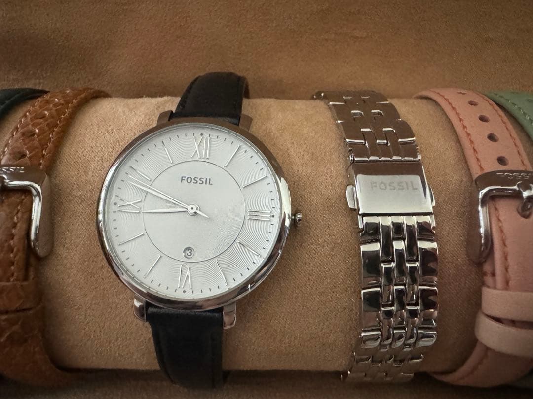 【Fossil】 レディース腕時計　ベルトセット　希少