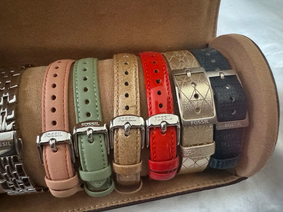 【Fossil】 レディース腕時計　ベルトセット　希少