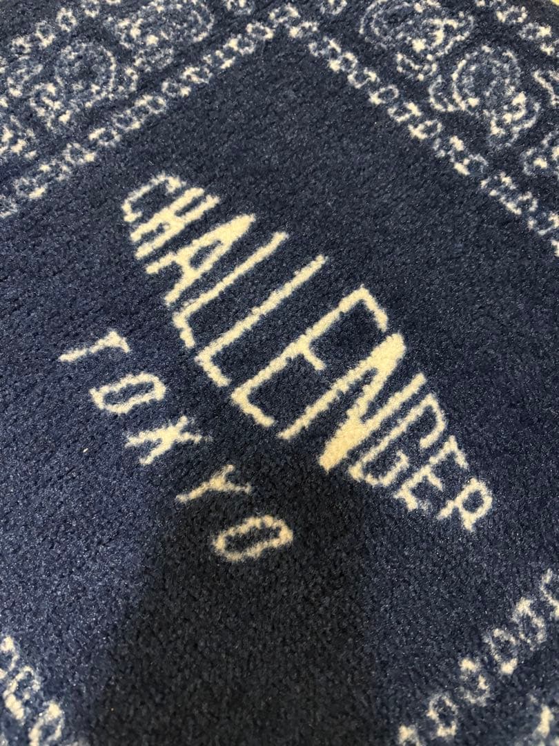 CHALLENGER ロゴ入りネイビーラグ