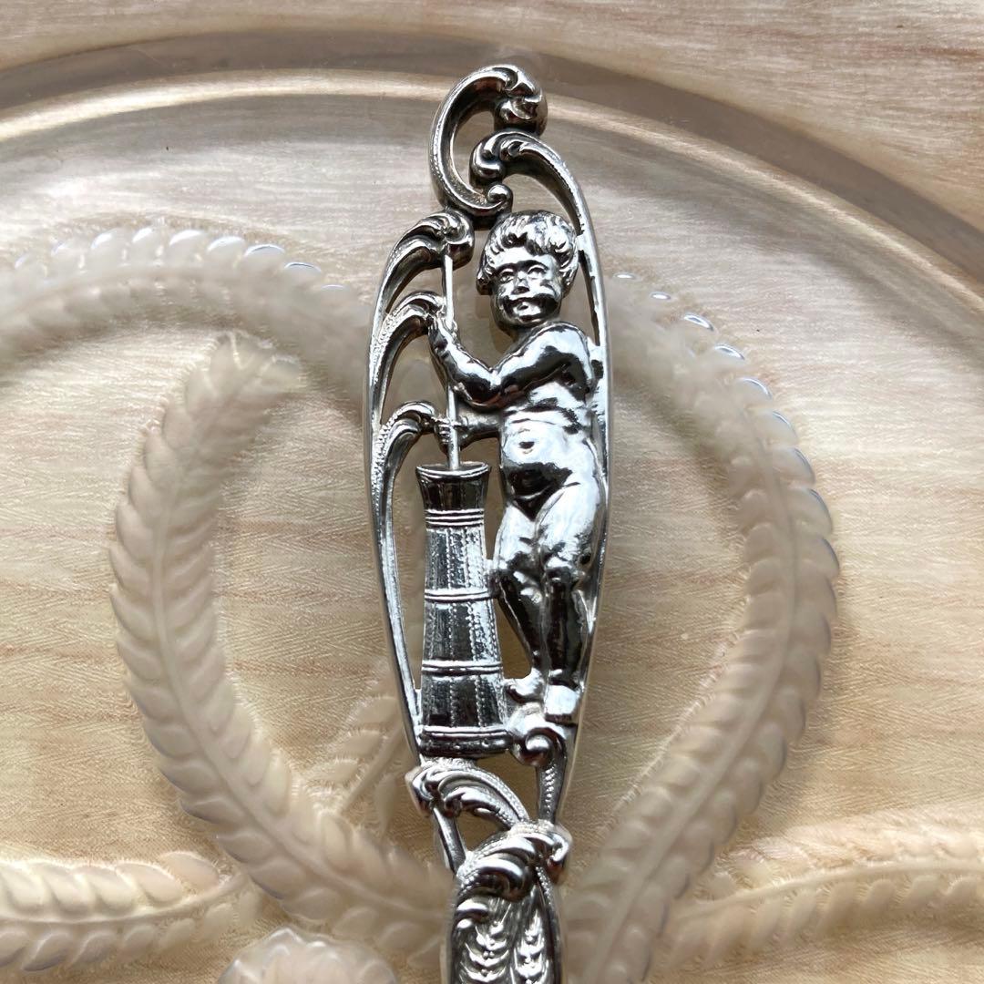 純銀　天使　バターナイフ　スプレッダー