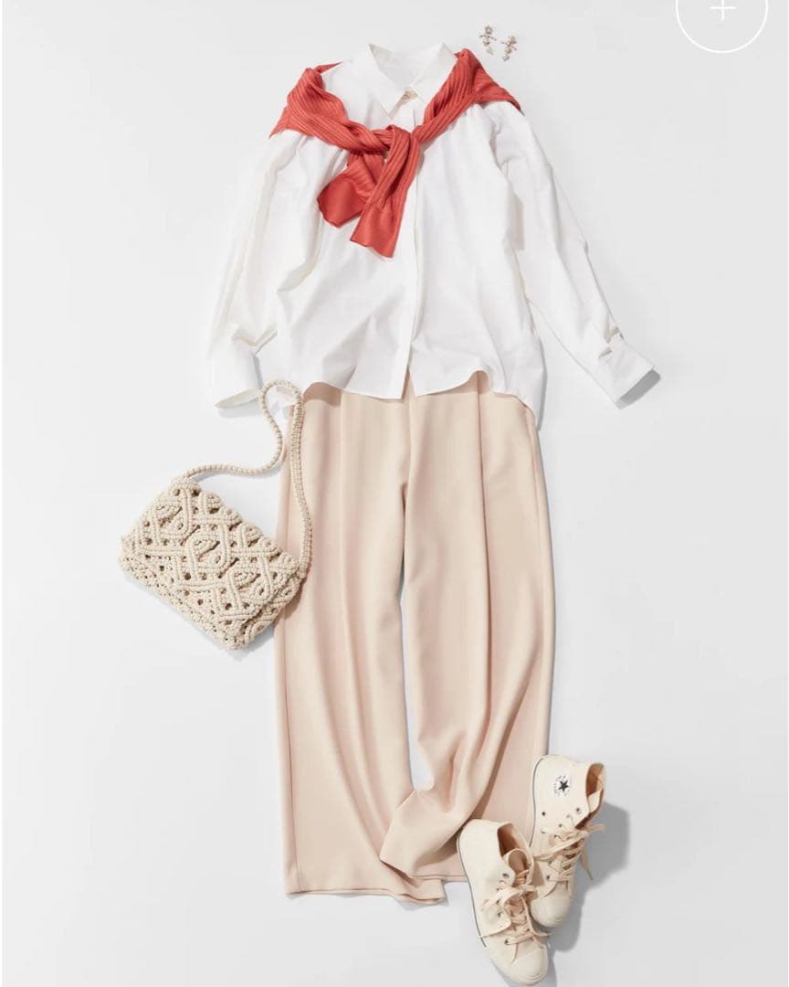 soeju ソージュ　コクーンシャツ　ホワイト　M UVカット　ウォッシャブル