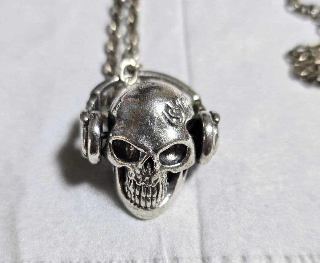 GUILLAUME　P-017　ヘッドホンスカルネックレス　ギローム