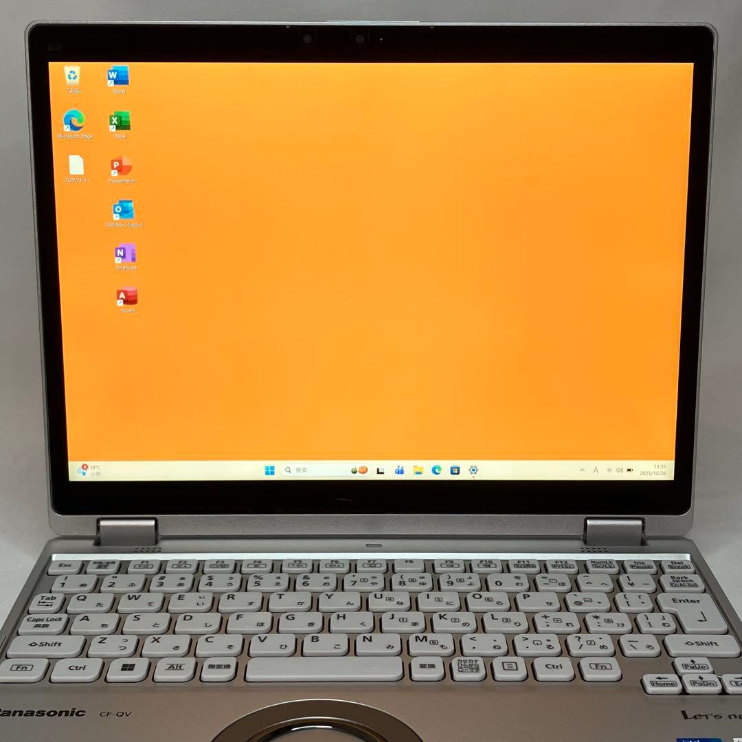 準美 CF-QV1 累積 1260h 11世代 i5 16GB 2in1 タッチ