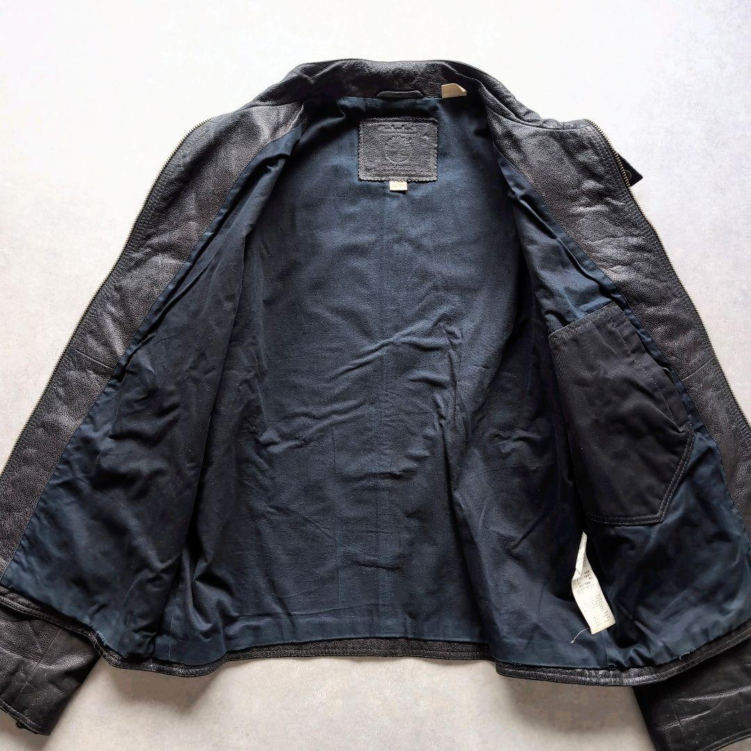 ティンバーランド シングルライダース ハの字 牛革 XL ブラック