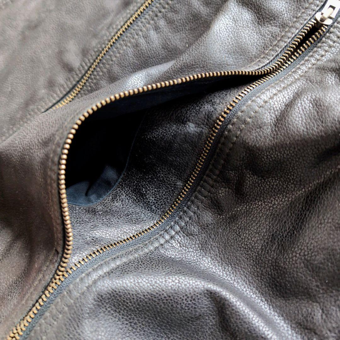 ティンバーランド シングルライダース ハの字 牛革 XL ブラック