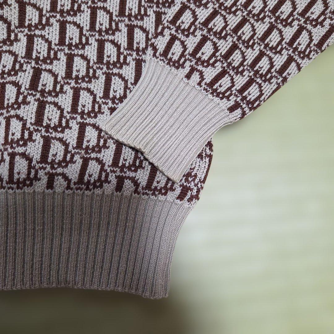 稀少 ミスディオール クリスチャンディオール トロッター 総柄 ニット レア