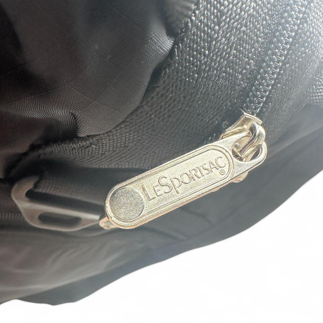 新品　LeSportsac レスポートサック　旅行用　ボストンバッグ　黒ポーチ付