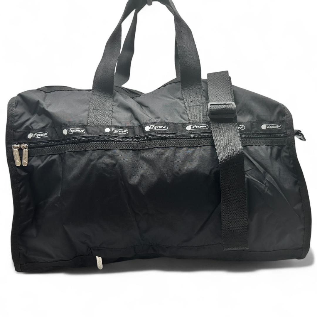 新品　LeSportsac レスポートサック　旅行用　ボストンバッグ　黒ポーチ付