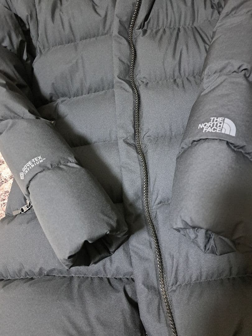 NORTH FACE ウィンドストッパーダウンシェルコート レディース Ｍ　黒