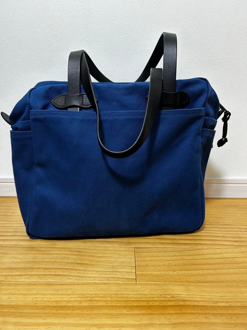 フィルソン トートバッグ ジッパーあり 使用にともなう色褪せあり