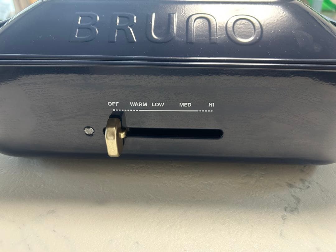 BRUNO ホットプレート たこ焼きプレート セラミックコート鍋付き ネイビー
