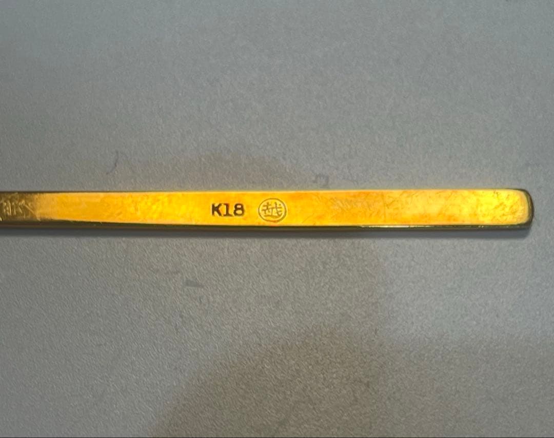 三越　耳掻き 18k 3g 18金　ゴールド　金無垢