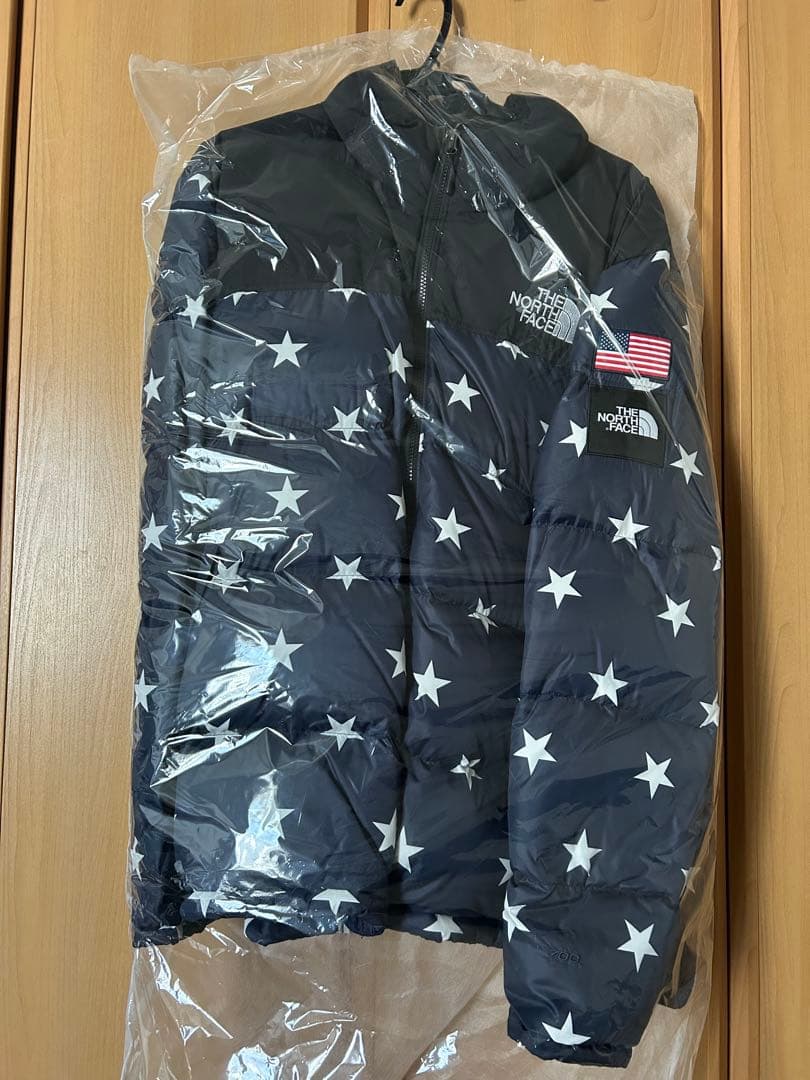 THE NORTH FACE ダウンジャケット 星柄 ネイビー