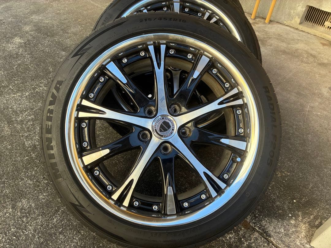 ワーク シュバート SC4 18インチ ホイールセット 215/45R18バリ溝