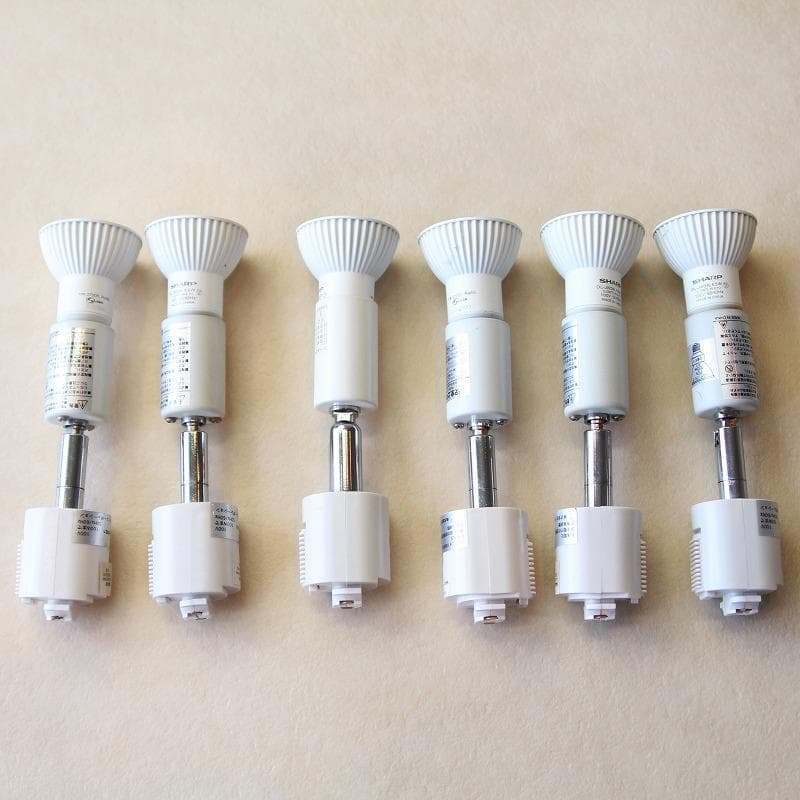 ダクトレール用スポットライト　６個セット 取り付け型