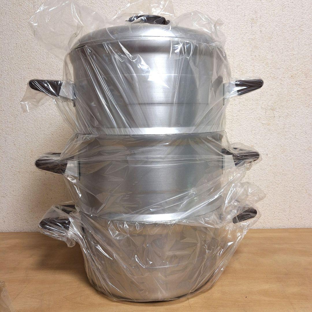 新品　アルミ　30cm セイロ　スチームクッキング　竹　業務用　蒸し器