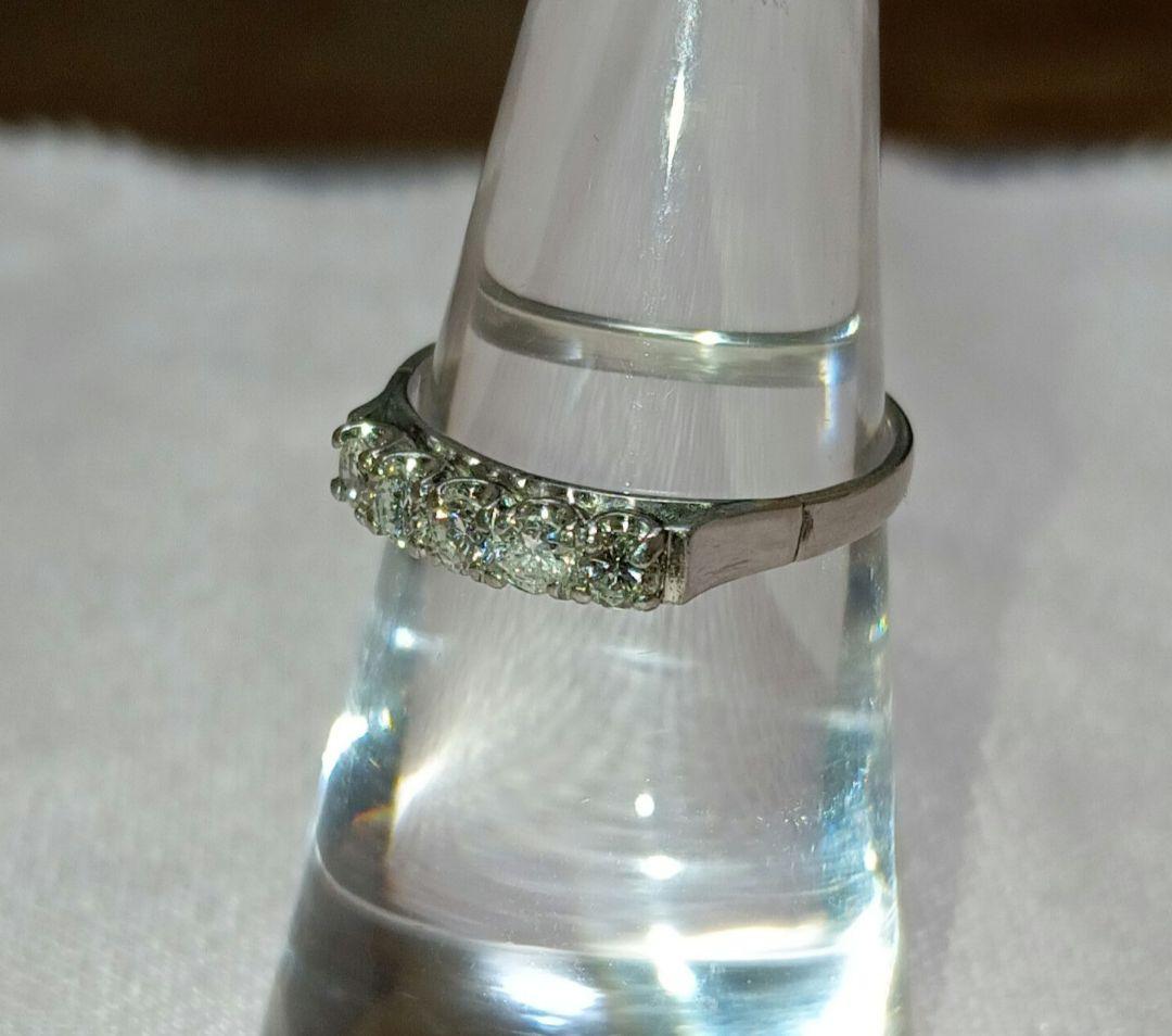 ヴィンテージ　ダイヤモンドエタニティリング　プラチナ